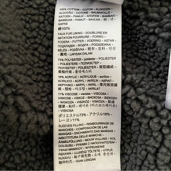 Levi's Sherpa Trucker Jacket Roadster Black, Sz Medium - Picture 16 of 16